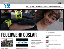 Tablet Screenshot of feuerwehr-goslar.de